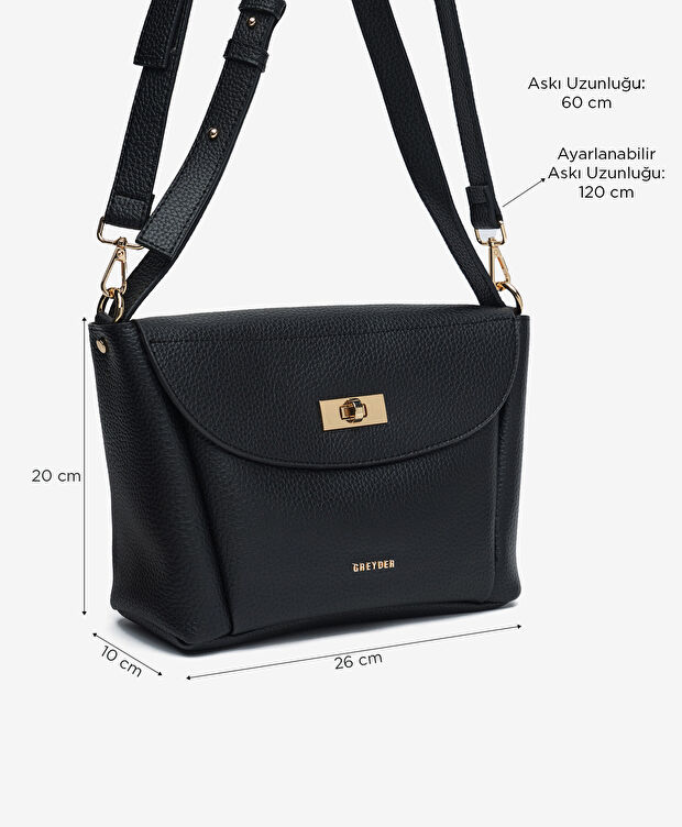 Kadın Siyah Omuz Çantası - 2