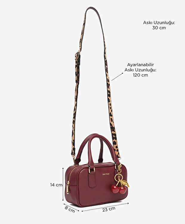 Kadın Bordo Çapraz Çanta - 2