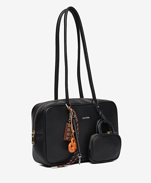 Kadın Siyah Omuz Çantası - 6