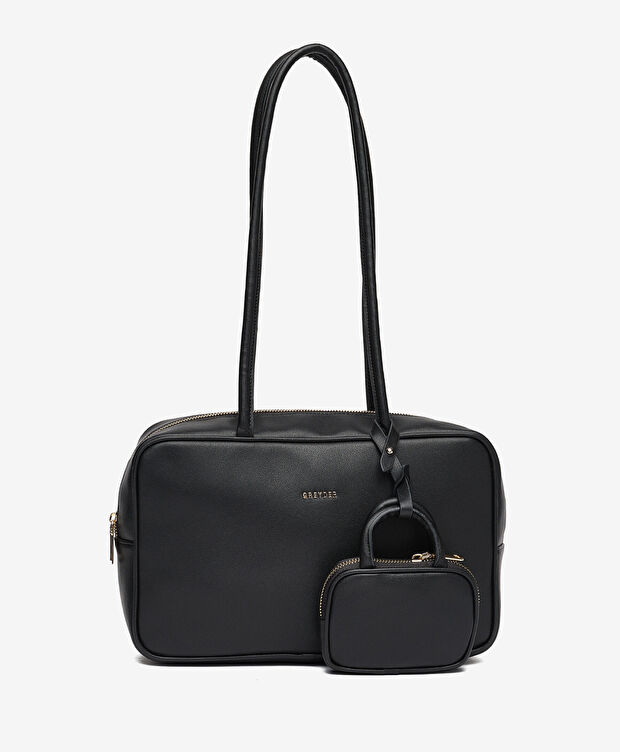 Kadın Siyah Omuz Çantası - 4