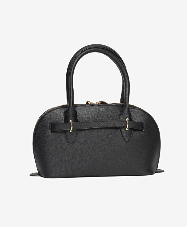 Kadın Siyah Hakiki Deri Çapraz Çanta - 4