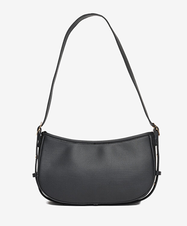 Kadın Siyah Hakiki Deri Çapraz Çanta - 3