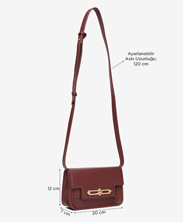 Kadın Bordo Çapraz Çanta - 2