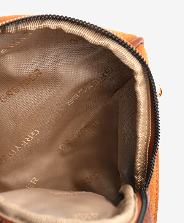 Kadın Taba Hakiki Deri Çapraz Çanta - 4