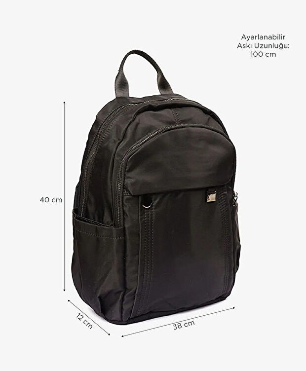 Kadın Siyah Sırt Çantası - 2