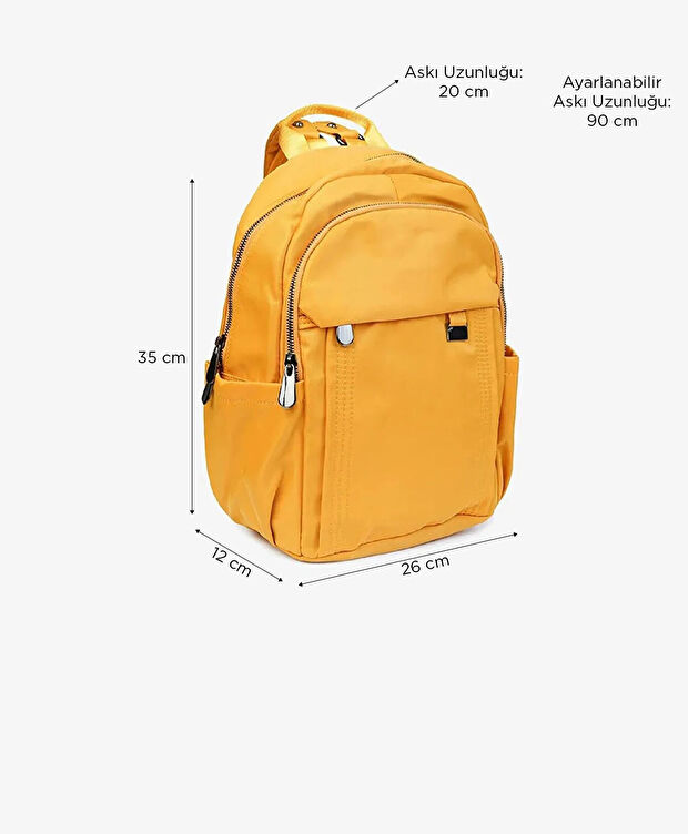 Kadın Hardal Sırt Çantası - 2