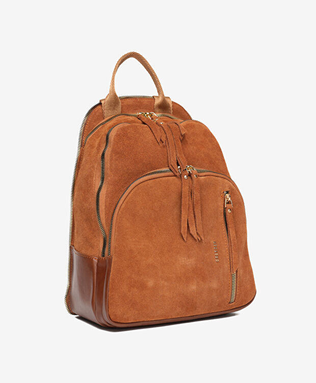 Kadın Taba Hakiki Deri Sırt Çantası - 6