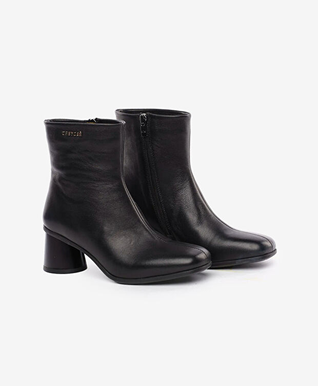 Kadın Siyah Hakiki Deri Bot - 3