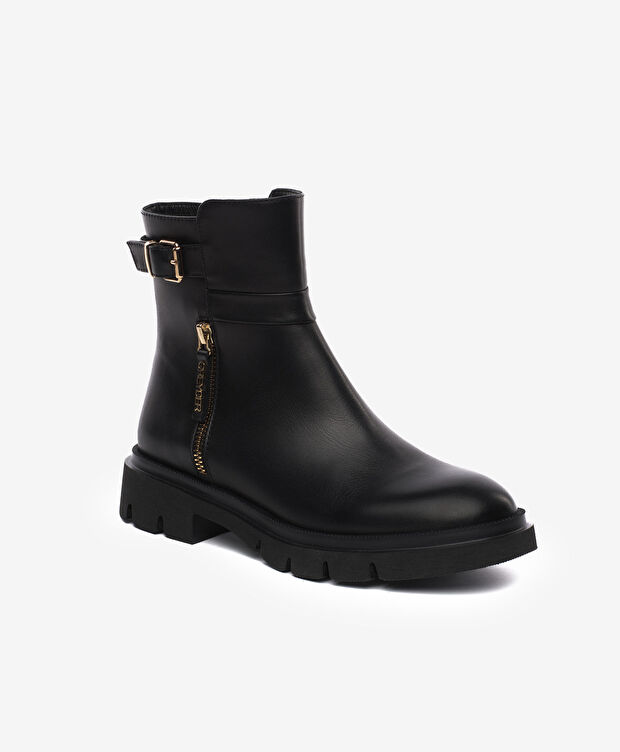 Kadın Siyah Hakiki Deri Bot - 2