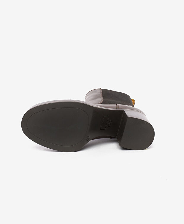 Kadın Kahverengi Hakiki Deri Topuklu Bot - 5