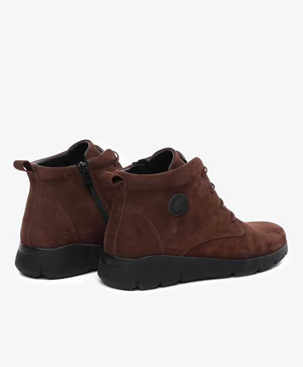 Kadın Kahverengi Hakiki Deri Comfort Bot - 4