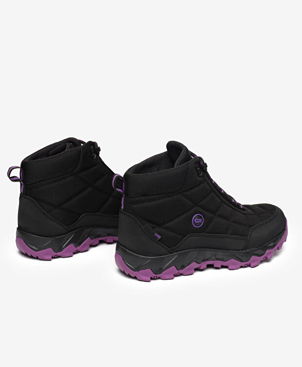 Kadın Siyah Mor Su Geçirmez Outdoor Bot - 4