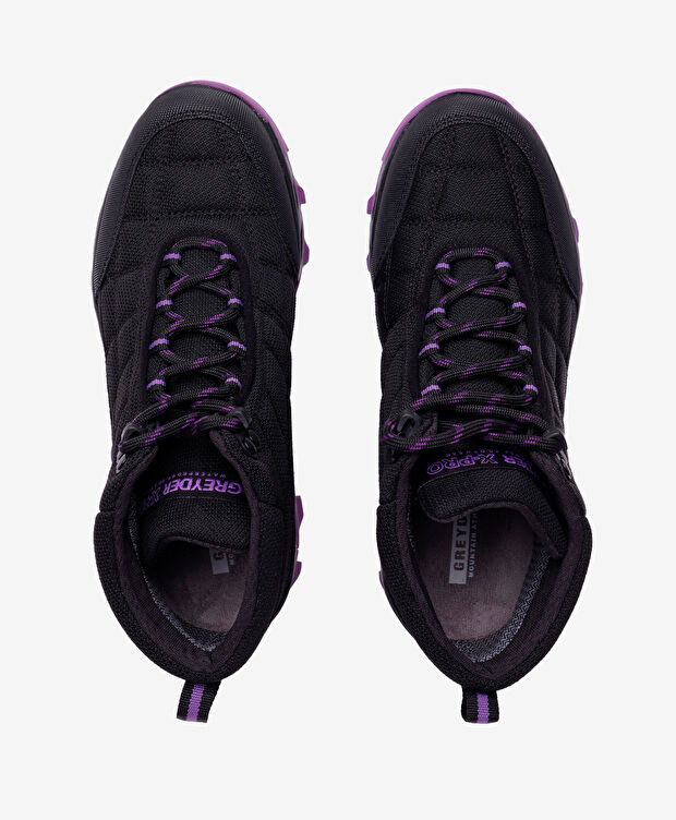 Kadın Siyah Mor Su Geçirmez Outdoor Bot - 5