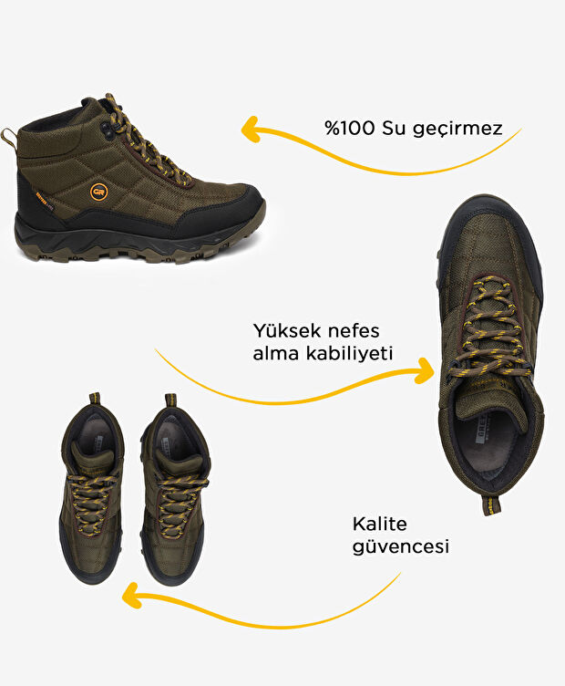 Kadın Haki Su Geçirmez Outdoor Bot - 2