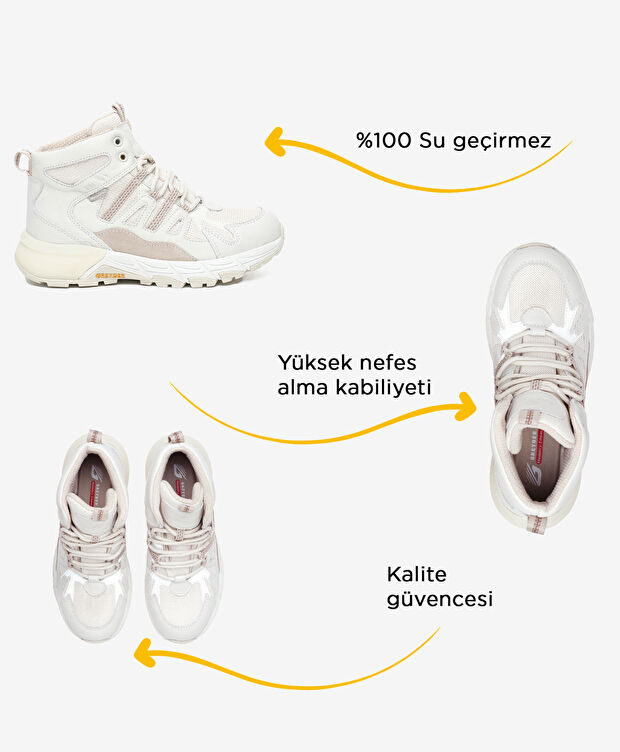 Kadın Kirli Beyaz Su Geçirmez Outdoor Bot - 2