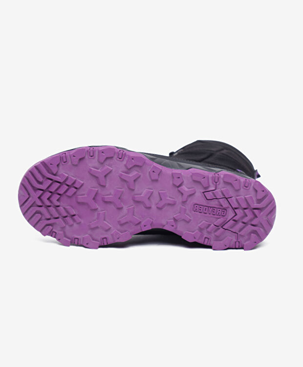 Kadın Siyah Mor Su Geçirmez Outdoor Kar Botu - 6