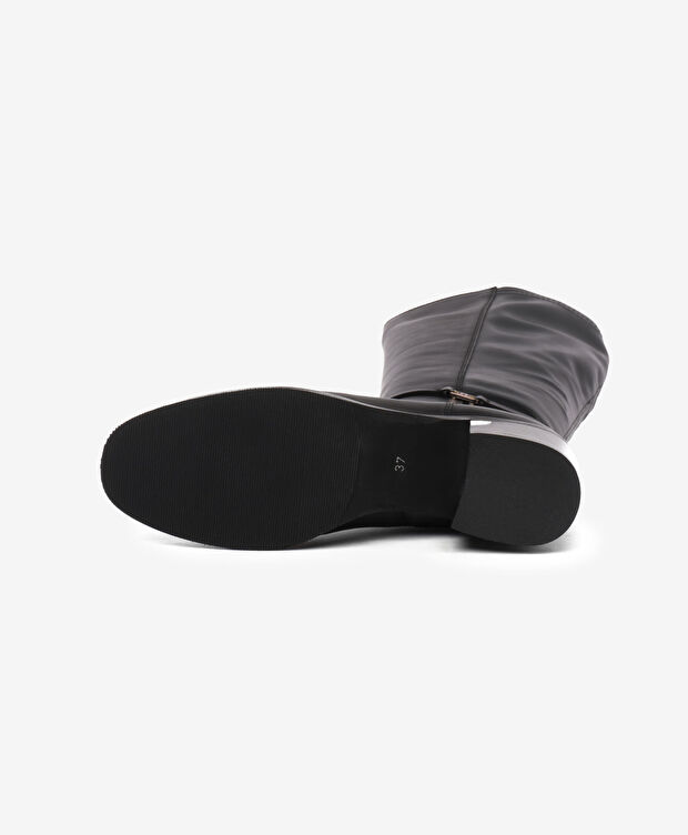 Kadın Siyah Hakiki Deri Çizme - 5