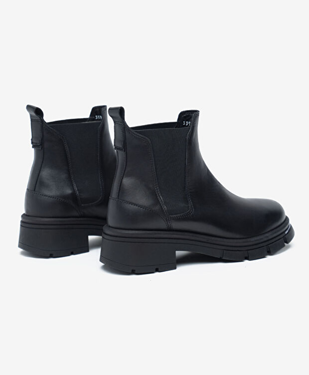 Kadın Siyah Hakiki Deri Chelsea Bot - 4