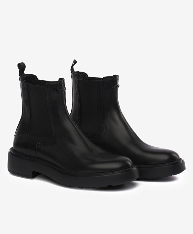 Kadın Siyah Hakiki Deri Chelsea Bot - 3