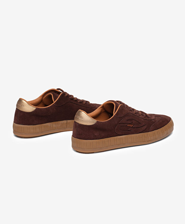 Kadın Kahverengi Hakiki Deri Sneaker Ayakkabı - 4