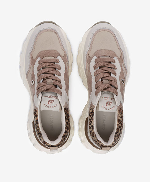 Kadın Kirli Beyaz Hakiki Deri Spor Ayakkabı - 5