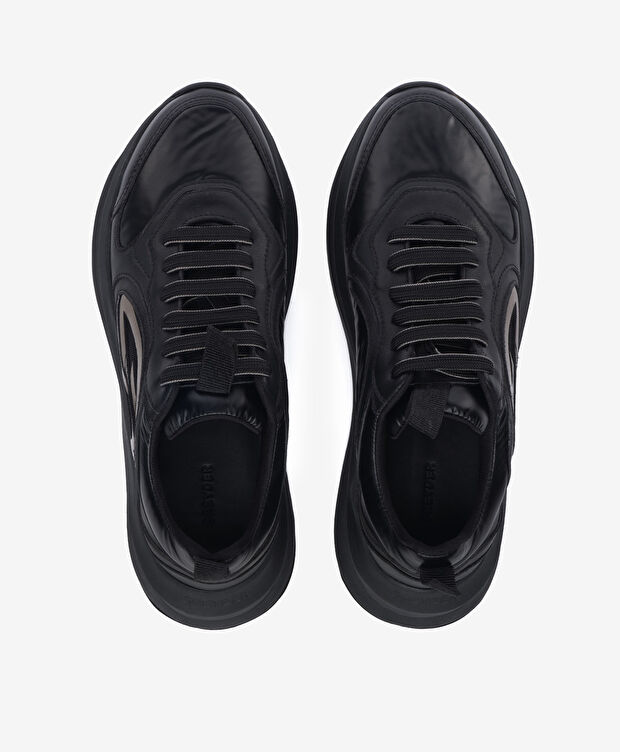 Kadın Siyah Bronz Hakiki Deri Spor Ayakkabı - 5