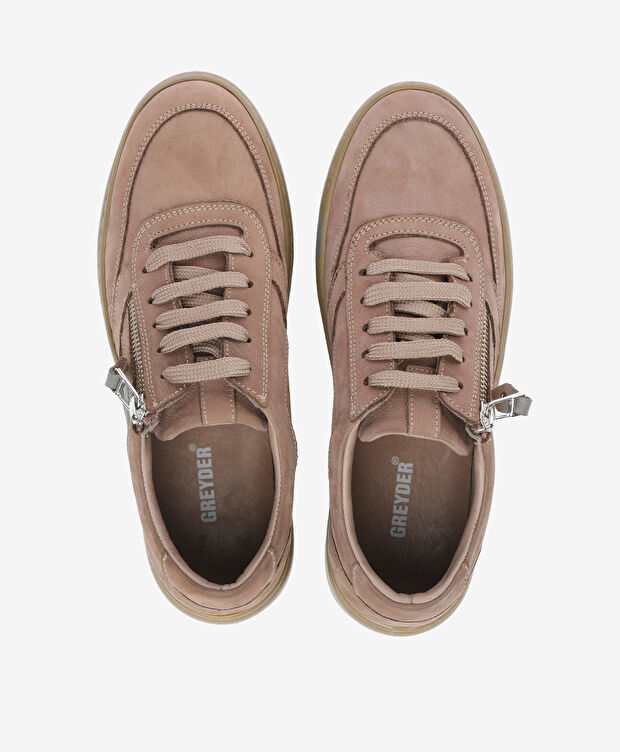 Kadın Vizon Nubuk Hakiki Deri Ayakkabı - 5