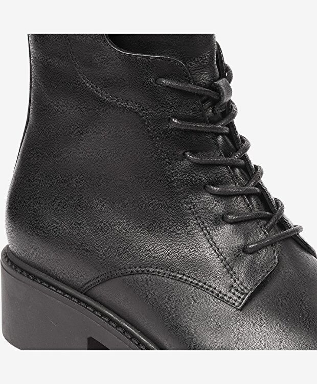 Kadın Siyah Hakiki Deri Bot - 5