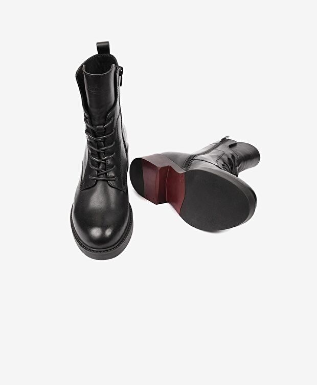 Kadın Siyah Hakiki Deri Bot - 6