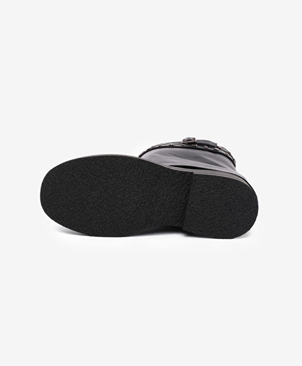 Kadın Siyah Hakiki Deri Bot - 5