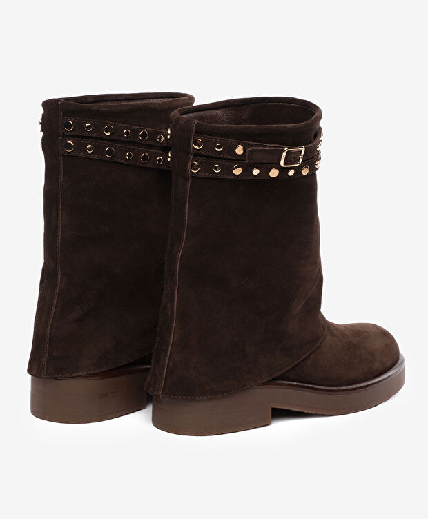 Kadın Kahverengi Hakiki Deri Bot - 4