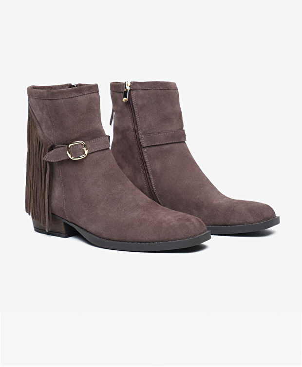 Kadın Vizon Hakiki Deri Bot - 3