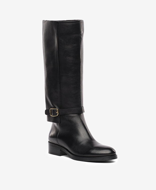 Kadın Siyah Hakiki Deri Çizme - 2