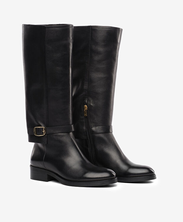 Kadın Siyah Hakiki Deri Çizme - 3