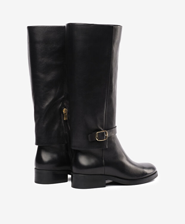 Kadın Siyah Hakiki Deri Çizme - 4