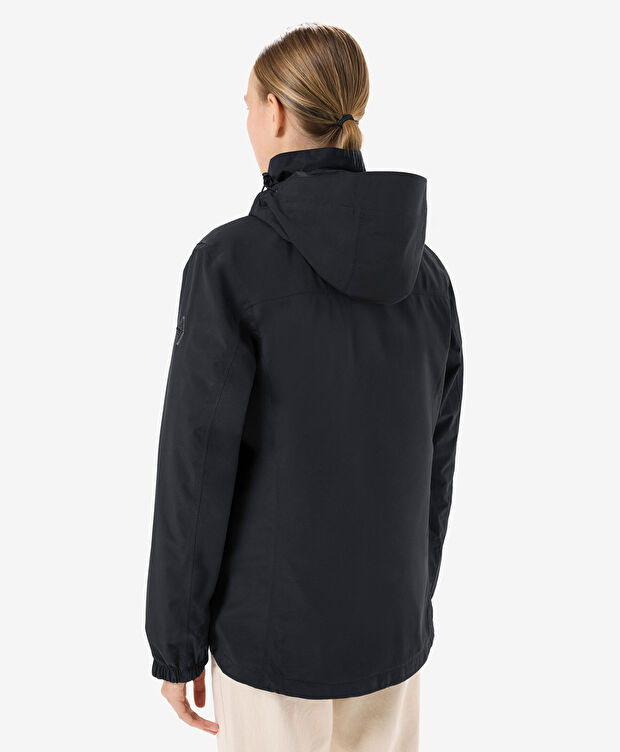 Kadın Siyah Su Dayanıklı Kaz Tüyü Mont - 2