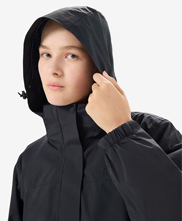 Kadın Siyah Su Dayanıklı Kaz Tüyü Mont - 6