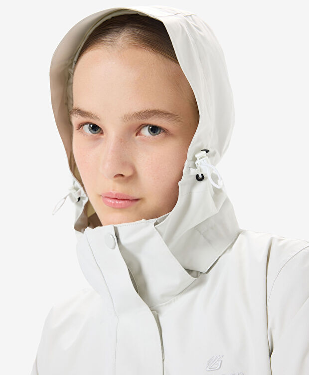 Kadın Beyaz Suya Dayanıklı Kaz Tüyü Mont - 5