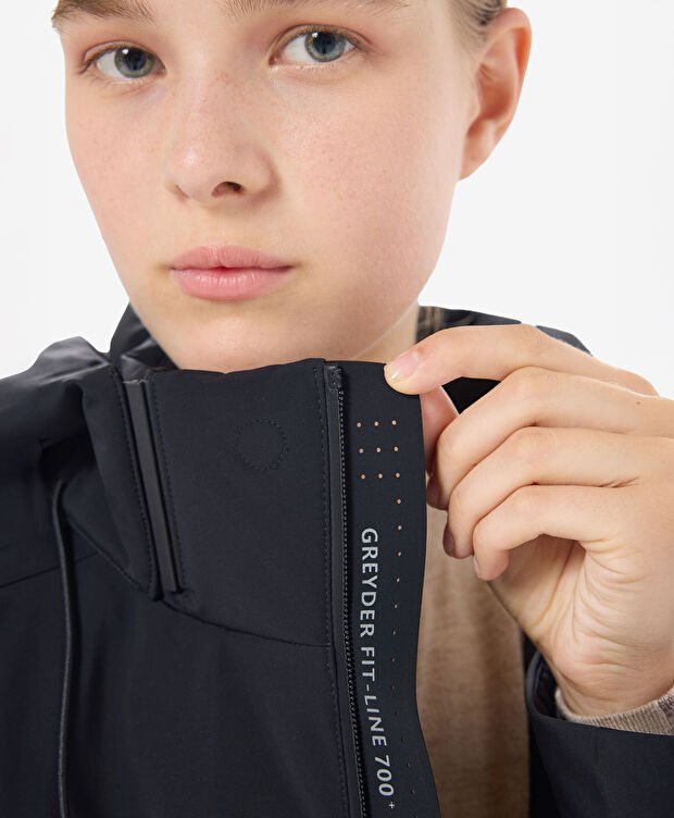 Kadın Siyah Suya Dayanıklı Kaz Tüyü Mont - 7