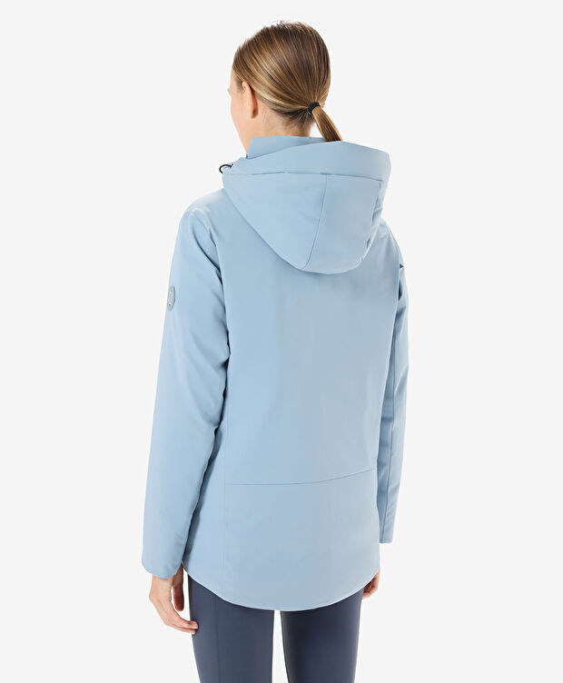 Kadın Açık Mavi Suya Dayanıklı Kaz Tüyü Mont - 2