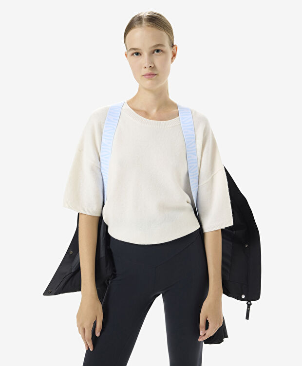 Kadın Siyah Suya Dayanıklı Kaz Tüyü Mont - 5