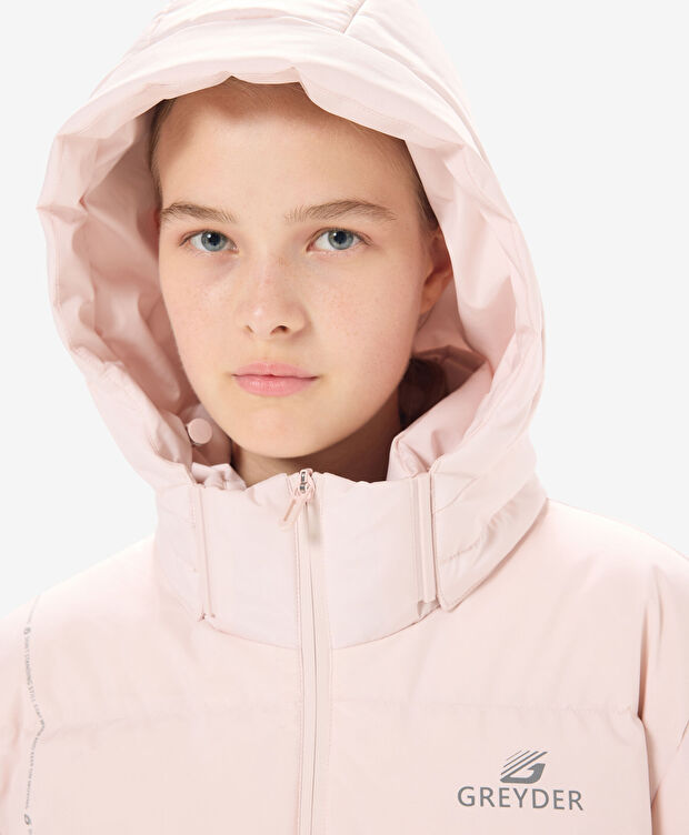 Kadın Pudra Suya Dayanıklı Kaz Tüyü Mont - 7