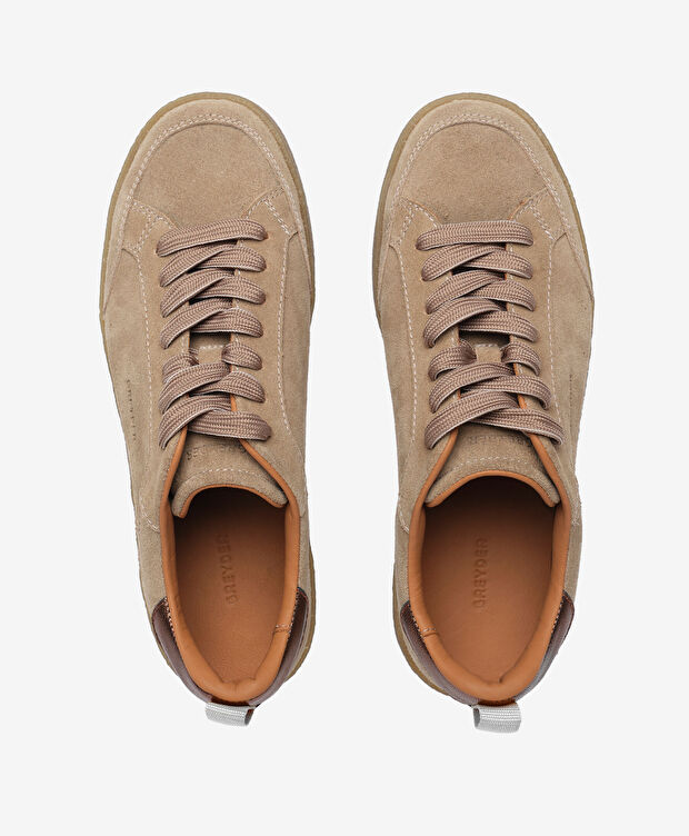 Kadın Vizon Hakiki Deri Sneaker Ayakkabı - 5