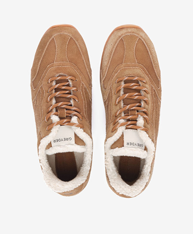 Kadın Taba Hakiki Deri Spor Ayakkabı - 5