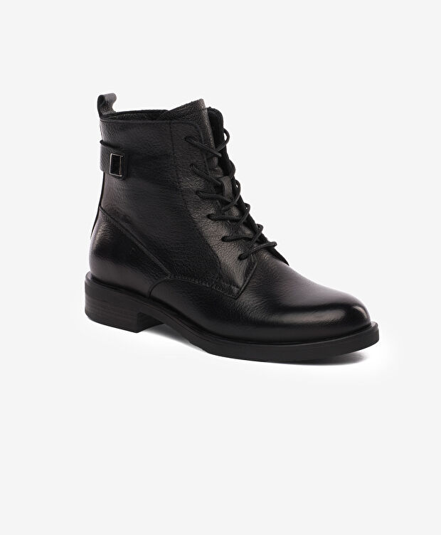 Kadın Siyah Hakiki Deri Bot - 2