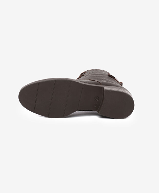 Kadın Kahverengi Hakiki Deri Bot - 5