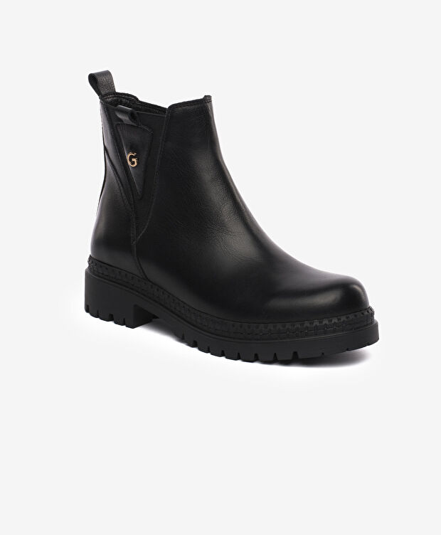 Kadın Siyah Hakiki Deri Bot - 2