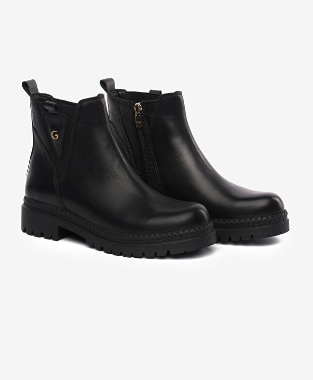 Kadın Siyah Hakiki Deri Bot - 3