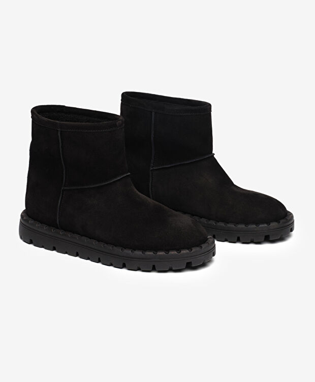 Kadın Siyah Hakiki Deri Bot - 3