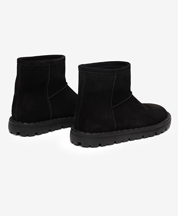 Kadın Siyah Hakiki Deri Bot - 4